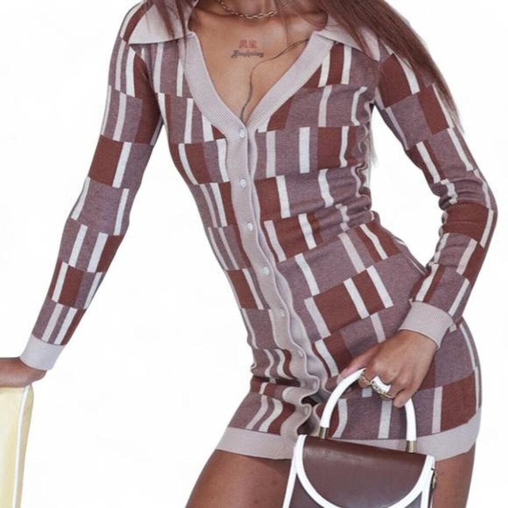 Princess Polly Shyla Mini Dress Brown size S/M